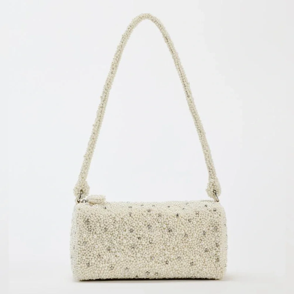 ZARA PEARL MINI DUFFEL BAG BRIDAL